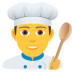 👨‍🍳 man cook display on JoyPixels